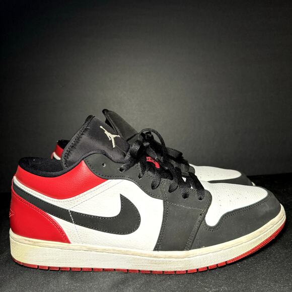 Nike Air Jordan 1 Low Black Toe Men's Shoes - Size 13 - Picture 1 of 9